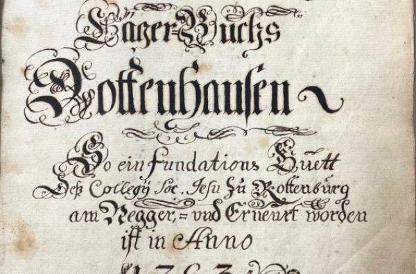 Bild: Nr. 39 Urbar und Lagerbuch Dotternhausen (1763)