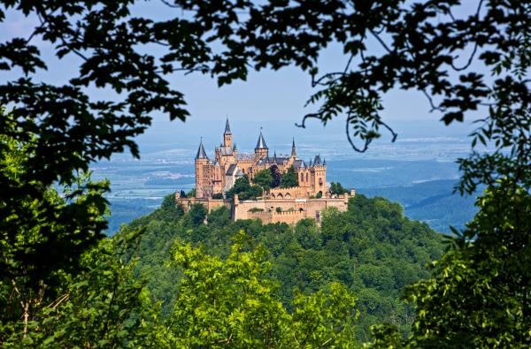 Blick auf die Burg Hohenzollern