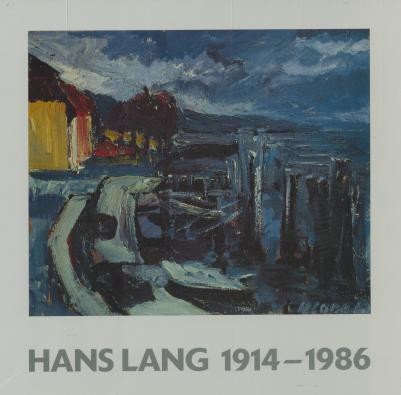 Titelseite der Monographie Hans Lang 1914 bis 1986