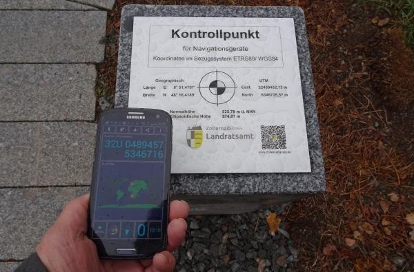 GNSS - Kontrollpunkt Zollernalbkreis