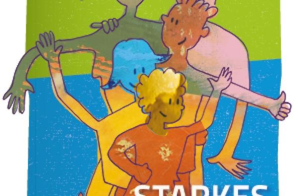 Stärke/Landratsamt Zollernalbkreis Bild mit Eltern, zwei Kindern und einem Hund