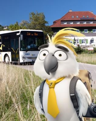 Zakadu mit Rucksack