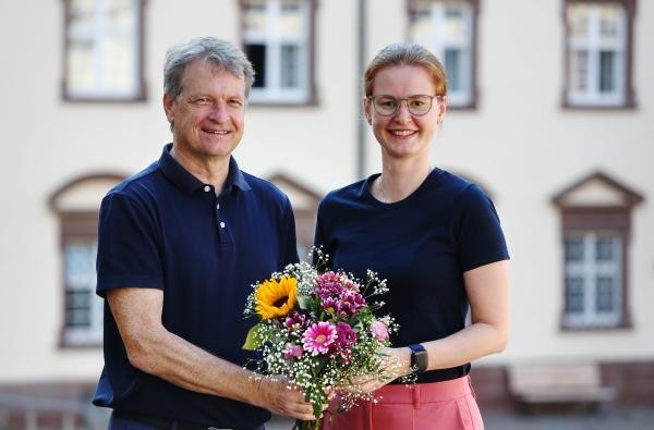 Landrat Günther-Martin Pauli und Katja Miller, kommissarische Dezernentin für Gesundheit und Lebensraum. ©Landratsamt Zollernalbkreis Ein Mann und eine Frau - Landrat Günther-Martin Pauli und Katja Miller.