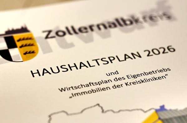 Der Haushalt 2026 liegt dem Kreistag zur Beschlussfassung vor. ©Landratsamt Zollernalbkreis