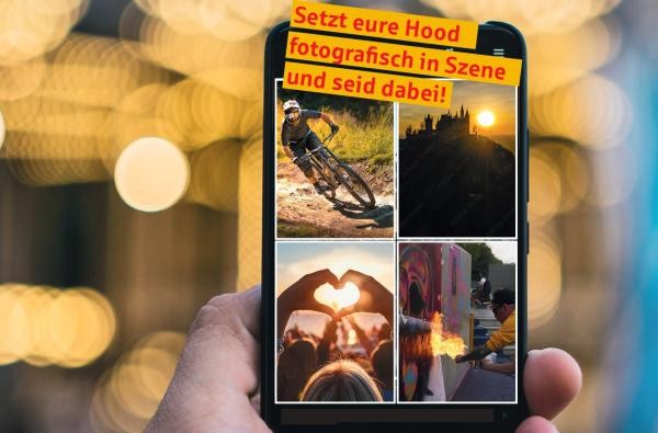 Noch bis 31. Januar 2026 kann man sich für den Kunst- und Kulturpreis bewerben. ©Landratsamt Zollernalbkreis Ein Handybildschirm mit verschiedenen Fotografien.