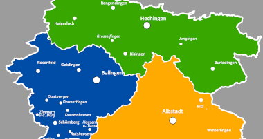 Kreiskarte farblich hinterlegt