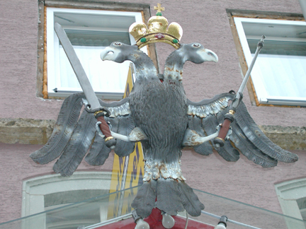 Habsburgischer Doppeladler in Obernheim, Gasthof Adler