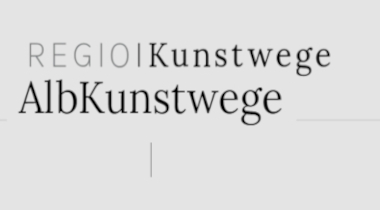 Bild: Schriftzüge oben Regio Kunstwege, darunter Albkunstwege