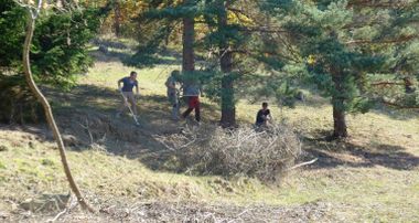 Landschaftspflegeaktion auf der Zollerhalde