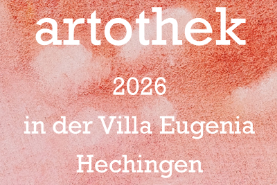 Kunst und Künstler gesucht: Für die Artothek sind jetzt Bewerbungen möglich. ©Landratsamt Zollernalbkreis Ein Flyer weist auf die Artothek hin.