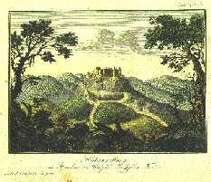 Ansicht ger Burg Hohenzollern im 19. Jahrhundert